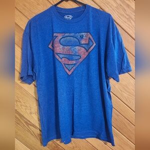 Blue and red Superman symbol 2xl tshirt